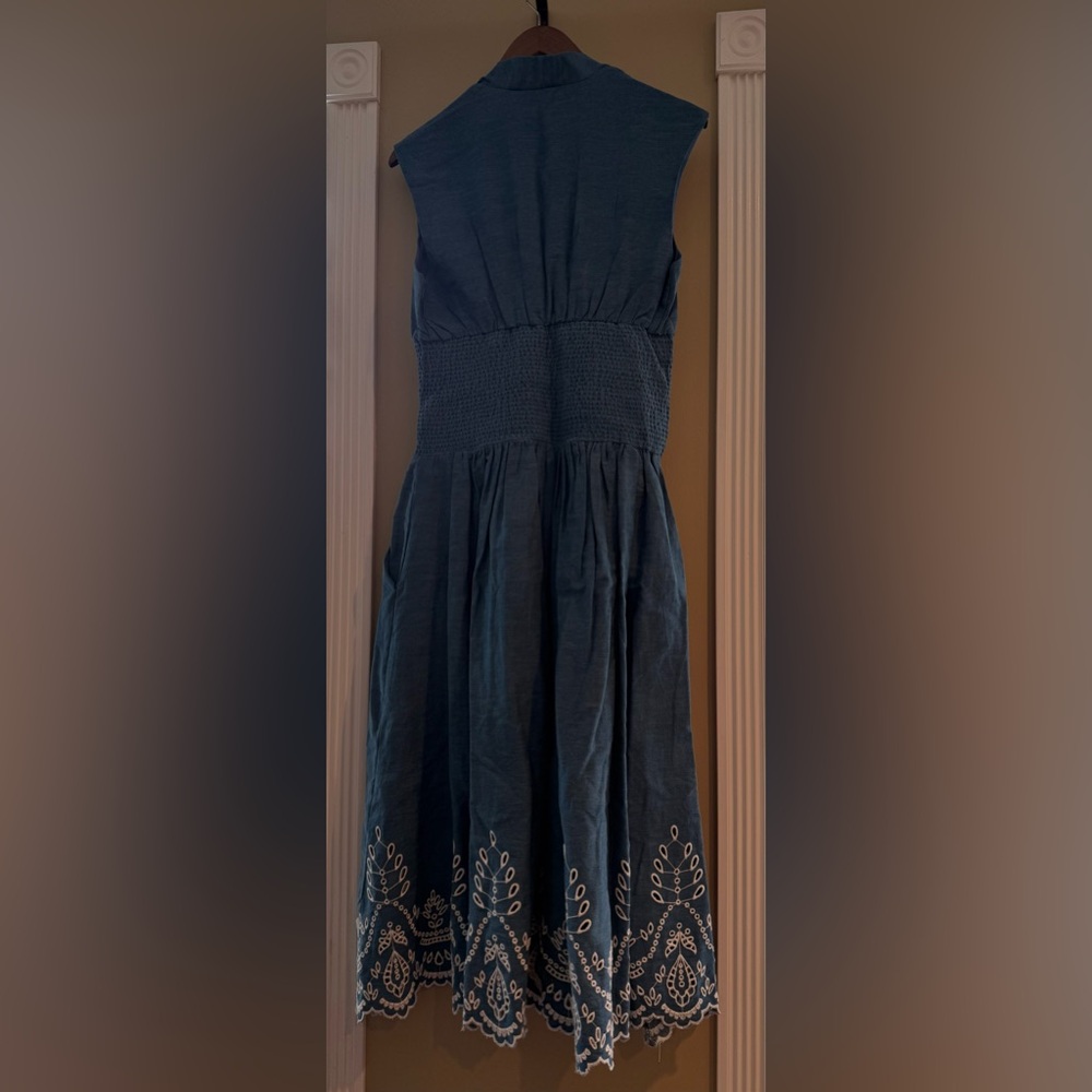 Anthropologie - The Tommie Denim Eyelet Trim Dress - Picture 6 of 8